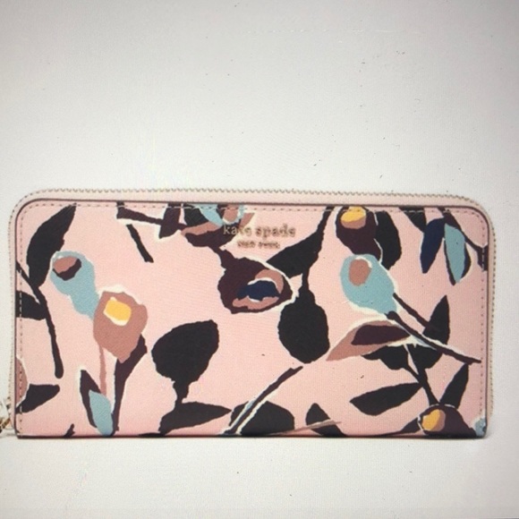 πKate Spade β οΈ Cameron Paper Rose Wallet - Picture 1 of 4